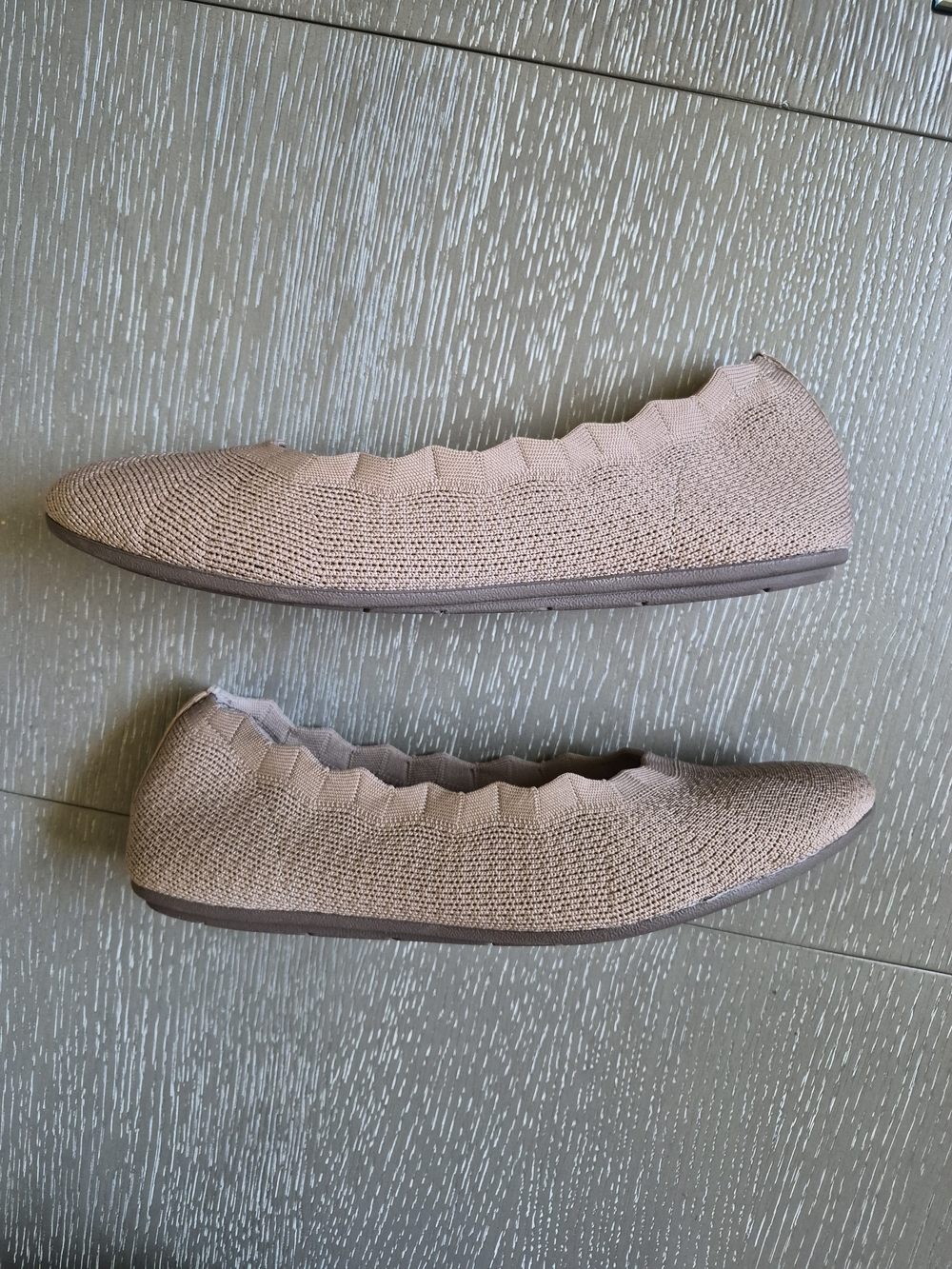 Skechers Cleo 2.0 Love Spell Women's Knit Slip-On Ballet Flats in Blush Taupe - Picture 11 of 13